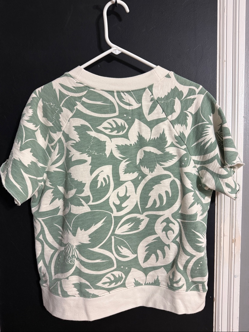 Madewell Tropicale Short Sleeve Crewneck Sweatshirt Size: M - Picture 2 of 5